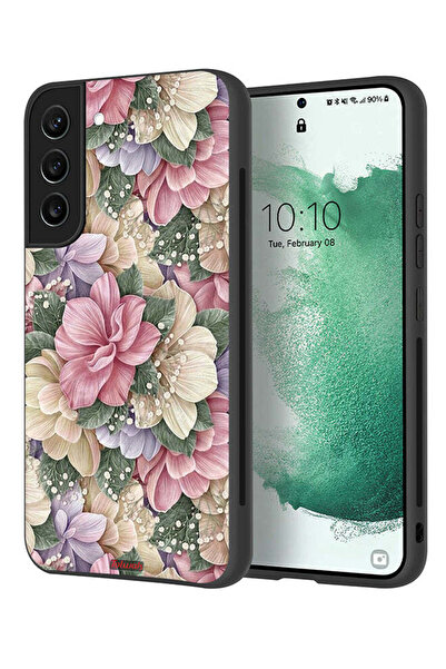 Tolwak غطاء حماية عالي الجودة لهاتف سامسونج جالاكسي S22 5G مزين بالزهور