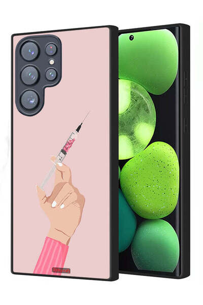 Tolwak غطاء حماية لهاتف سامسونج جالاكسي S23 ألترا 5G بنقشة Love Injection
