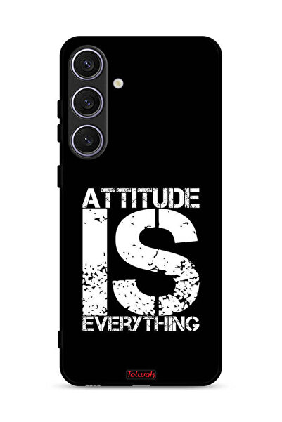 Tolwak غطاء حماية لهاتف Samsung Galaxy S25 - Attitude Is Everything