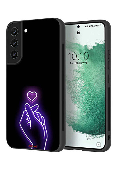 Tolwak غطاء حماية لهاتف سامسونج جالاكسي S22 بلس 5G بتصميم قلب صغير