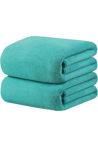Fabienne 2-Piece Microfiber Bath Towel 70*140cm, Soft, Durable, Super Absorbent