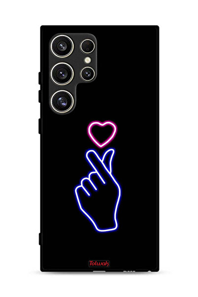 Tolwak غطاء حماية لهاتف سامسونج جالاكسي S24 ألترا 5G بنقشة قلب سناب