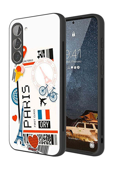 Tolwak غطاء حماية لهاتف سامسونج جالاكسي S23 5G، ملصق باريس