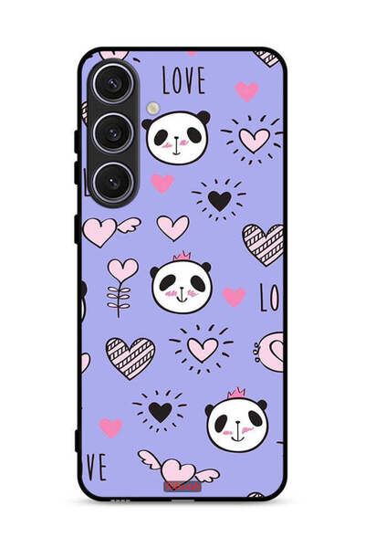 Tolwak غطاء حماية لهاتف سامسونج جالاكسي S25 بلس بتصميم الحب ورسومات الباندا