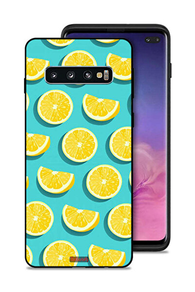 Tolwak غطاء حماية لهاتف سامسونج جالكسي S10 بلس بنمط برتقالي