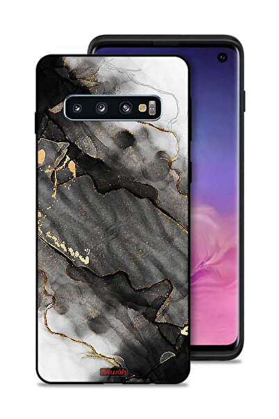 Tolwak غطاء حماية من الرخام اللامع لهاتف سامسونج جالكسي S10