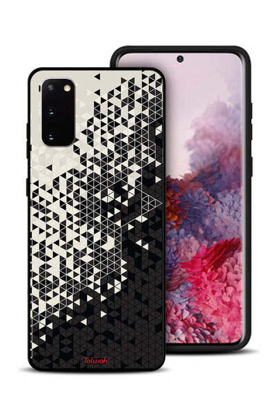Tolwak غطاء حماية لهاتف سامسونج جالكسي S20 بنمط مثلث فني رقمي