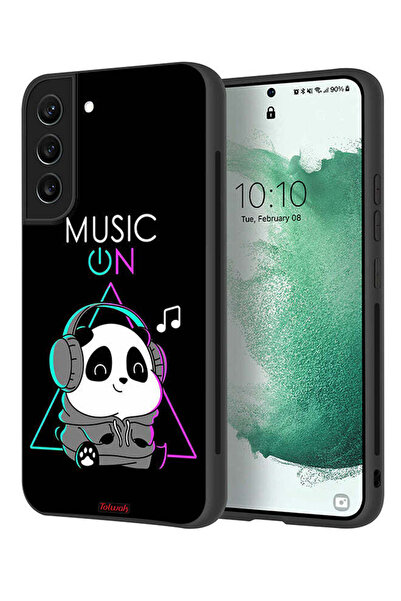 Tolwak غطاء حماية لهاتف سامسونج جالاكسي S22 بلس 5G بطبعة موسيقى الباندا