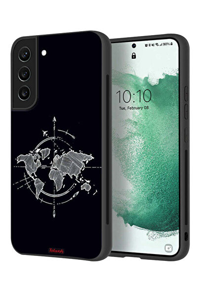 Tolwak غطاء حماية لهاتف سامسونج جالاكسي S22 بلس 5G برسومات البوصلة