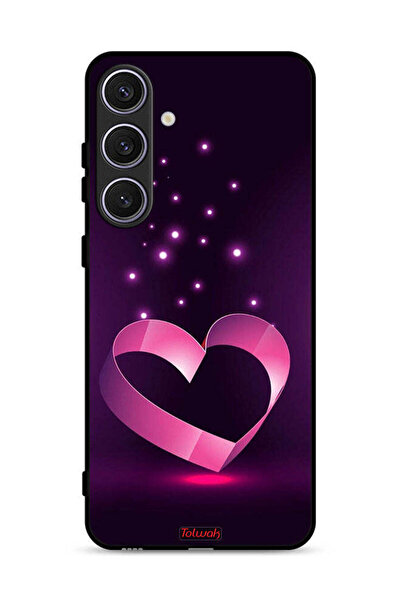 Tolwak غطاء حماية بتصميم قلب لهاتف سامسونج جالاكسي S25 بلس