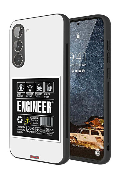 Tolwak غطاء حماية لهاتف سامسونج جالاكسي S23 بلس 5G، ملصق المهندس