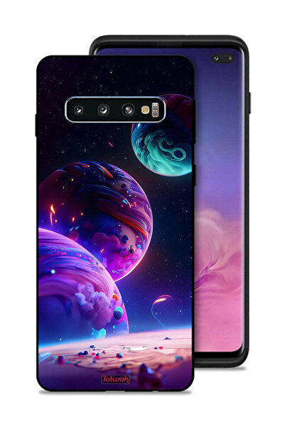 Tolwak غطاء حماية بتصميم كوكبي من سامسونج جالكسي S10 بلس