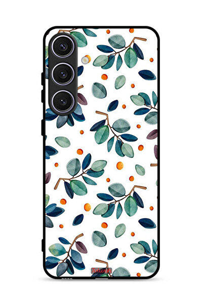 Tolwak غطاء حماية لهاتف سامسونج جالكسي S24 بلس 5G بنقشة أوراق الشجر