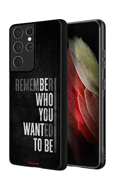 Tolwak غطاء حماية لهاتف سامسونج جالكسي S21 ألترا 5G تذكر من أردت أن تكون