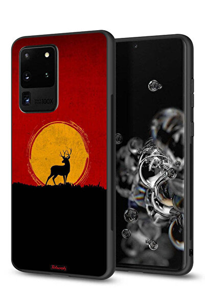 Tolwak غطاء حماية لهاتف سامسونج جالكسي S20 ألترا بتصميم غزال وقمر