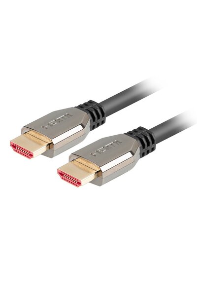 Lanberg Cablu premium HDMI v.2.1 8K la 60Hz, 50 cm, Lanberg, suport DSC 1.2, Dynamic HDR, eARC, ALLM, QFT