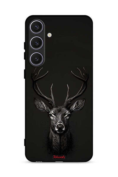 Tolwak غطاء حماية لهاتف Samsung Galaxy S25 بتصميم غزال فني رقمي