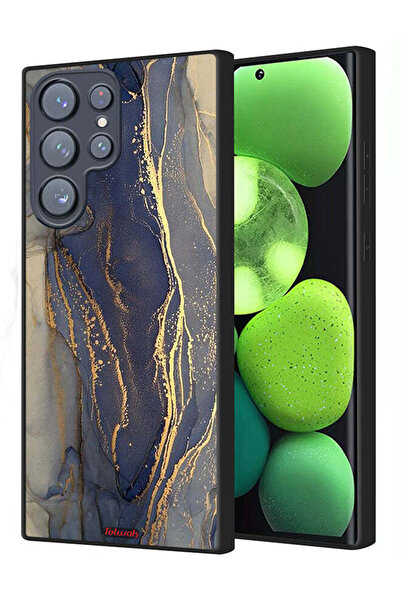 Tolwak غطاء حماية لهاتف سامسونج جالاكسي S22 ألترا 5G بنمط رخامي لامع