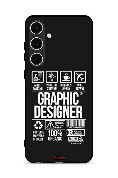 Tolwak Samsung Galaxy S24 FE 5G Protective Case Cover Graphic Designer Sticker