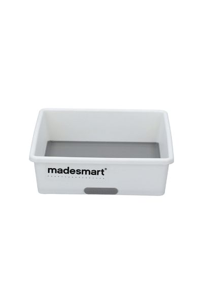 Madesmart Classic Bin White and Grey 9 x 6inch