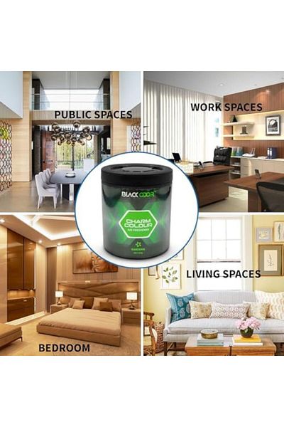 Black Odor BO-38 Gardenia Air Freshener 180g – Long Lasting, Non-Toxic, For Car, Home & Office Use