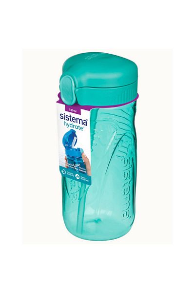 Sistema Impact Resistant BPA-Free Plastic Tritan Quick Flip Water Bottle