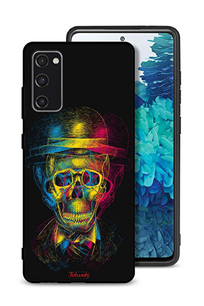 Tolwak غطاء حماية لهاتف سامسونج جالكسي S20 FE بتصميم جمجمة وقبعة ملونة وفن خيالي