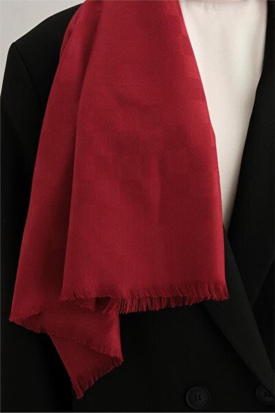 Armine Viscon Square Pattern Shawl Model 04