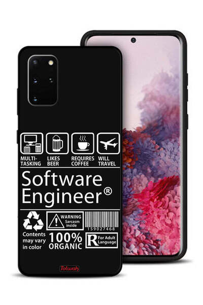 Tolwak غطاء حماية لهاتف Samsung Galaxy S20 Plus، ملصق مهندس برمجيات