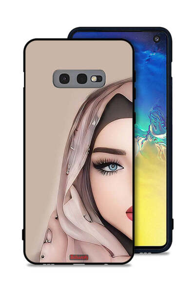 Tolwak غطاء حماية لهاتف Samsung Galaxy S10e بتصميم فتاة نصف وجه