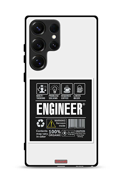 Tolwak غطاء حماية لهاتف سامسونج جالاكسي S25 ألترا، ملصق المهندس