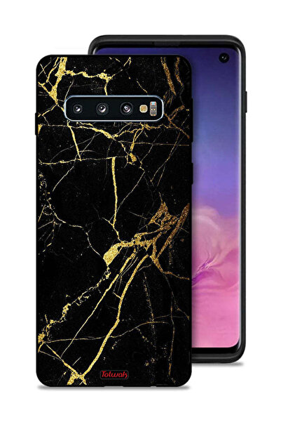 Tolwak غطاء حماية لهاتف سامسونج جالكسي S10 - رخامي متصدع