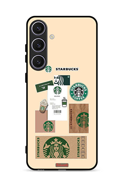 Tolwak غطاء حماية لهاتف سامسونج جالاكسي S24 بلس 5G، ملصق قهوة