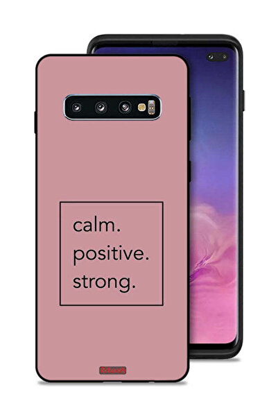 Tolwak غطاء حماية لهاتف سامسونج جالكسي S10 بلس - هادئ، إيجابي، قوي