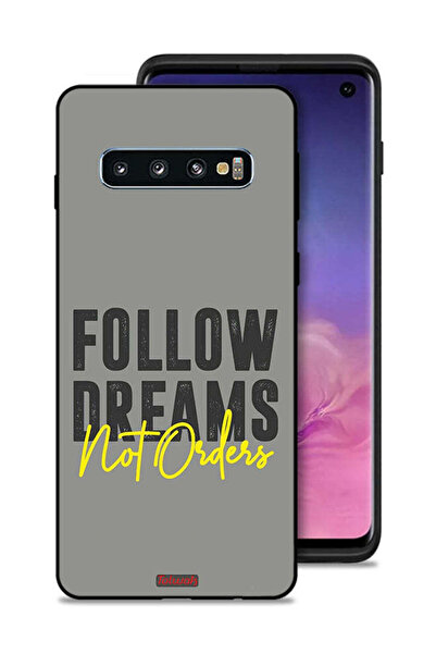 Tolwak غطاء حماية لهاتف سامسونج جالكسي S10 - اتبع الأحلام وليس الأوامر