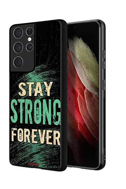 Tolwak Samsung Galaxy S21 Ultra 5G Protective Case Cover Stay Strong Forever