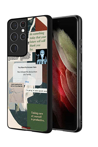 Tolwak غطاء حماية لهاتف Samsung Galaxy S21 Ultra 5G اسمح لنفسك بالنمو