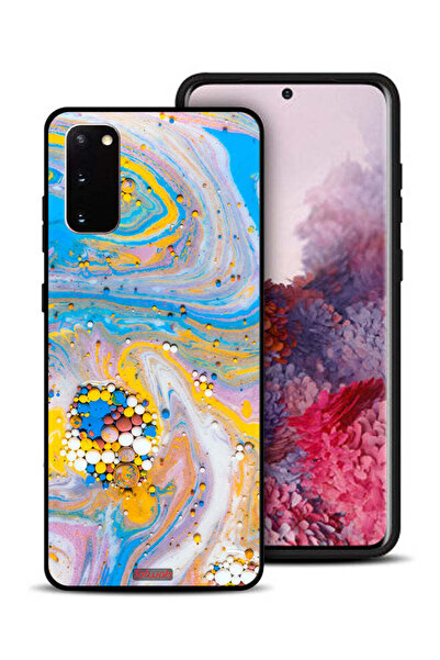 Tolwak غطاء حماية لهاتف سامسونج جالكسي S20 بأحجار كريمة ملونة تجريدية