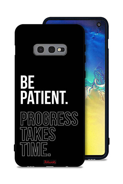 Tolwak غطاء حماية لهاتف Samsung Galaxy S10e - كن صبورًا، فالتقدم يستغرق وقتًا