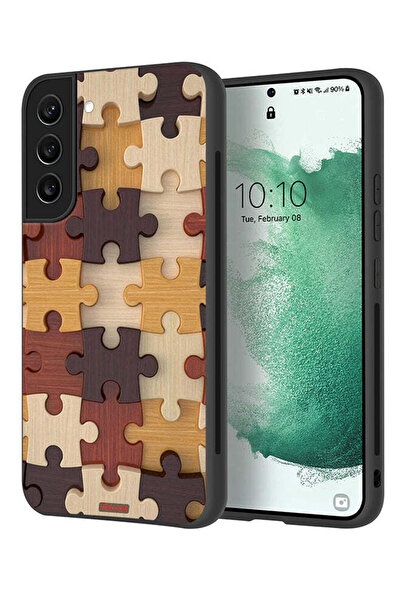 Tolwak غطاء حماية لهاتف سامسونج جالاكسي S22 بلس 5G بنمط خشبي