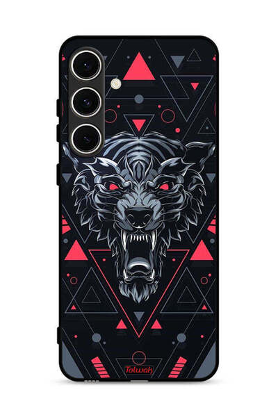 Tolwak غطاء حماية لهاتف سامسونج جالاكسي A56 5G بتصميم الذئب المتمايل
