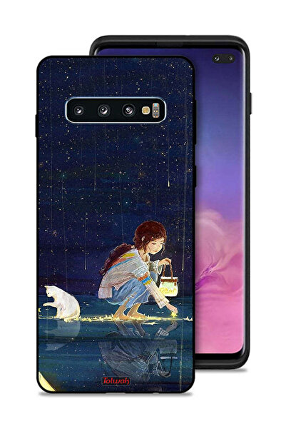 Tolwak غطاء حماية لهاتف سامسونج جالاكسي S10 بلس - فن جمع النجوم