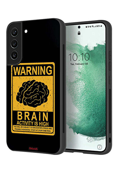Tolwak غطاء حماية لهاتف Samsung Galaxy S21 Plus 5G تحذير: نشاط الدماغ مرتفع