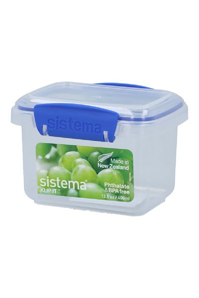 Sistema Klip It Rectangular Container Clear and Blue