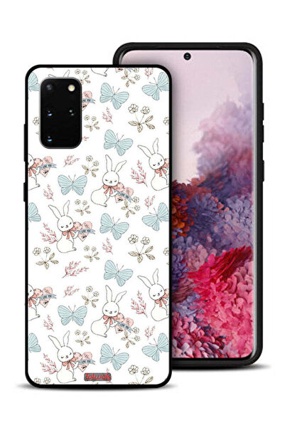Tolwak غطاء حماية لهاتف سامسونج جالكسي S20 بلس بطبعة أرنب وفراشات