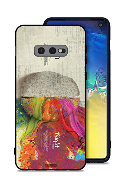 Tolwak غطاء حماية لهاتف Samsung Galaxy S10e بتصميم تجريدي لعلم الدماغ