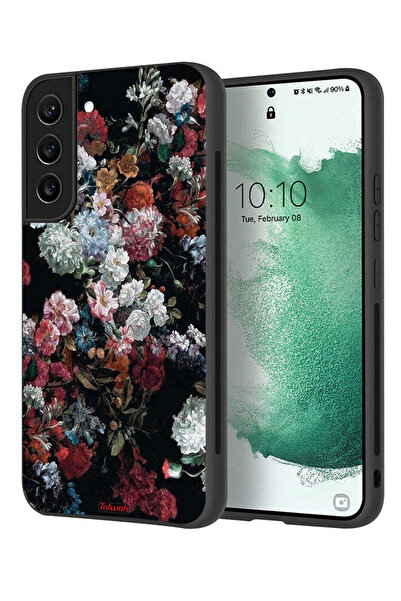 Tolwak غطاء حماية لهاتف سامسونج جالاكسي S22 5G بنقشة ورود عتيقة