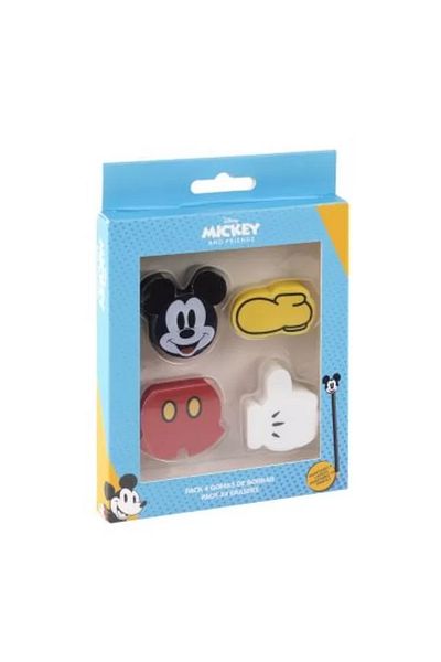 Mickey Mouse Eraser Set – 4 Pieces