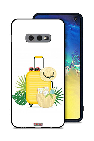 Tolwak غطاء حماية لهاتف Samsung Galaxy S10e بتصميم فن رقمي صيفي