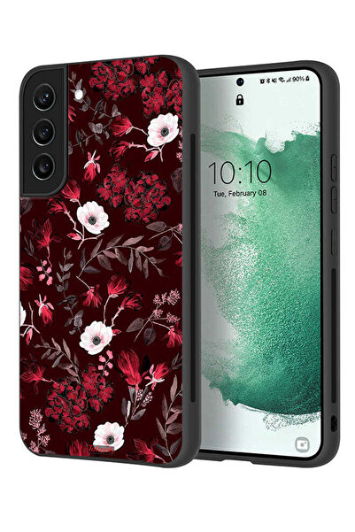 Tolwak غطاء حماية لهاتف سامسونج جالاكسي S22 بلس 5G بنقشة زهور صغيرة وأوراق اس...